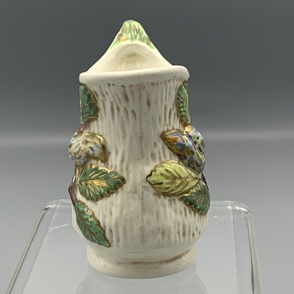 Vintage Individual Mini Creamer with Birds Gold Gilt Handpainted HC 1967 3" Tall - Picture 4 of 8